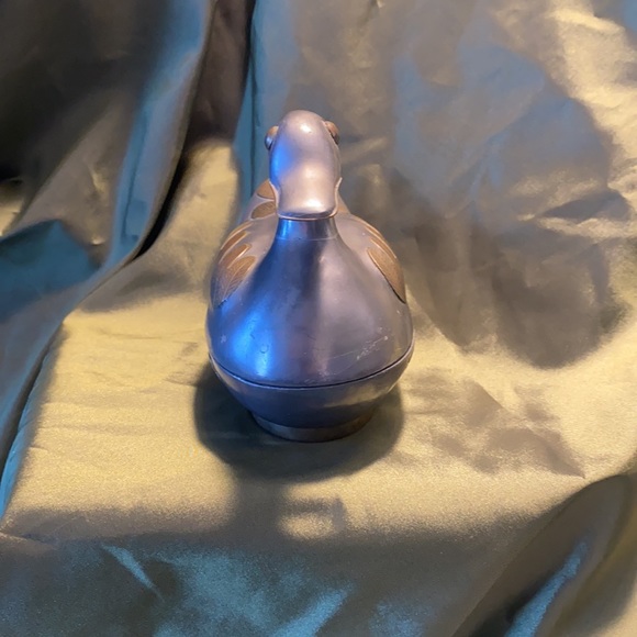 Brass and pewter Duck box. - Picture 2 of 8